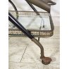 ANTICO CARRELLO BAR DESIGN PORTAVIVANDE ANNI 50 LEGNO OTTONE CARRELLINO VASSOIO