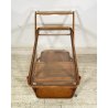 CARRELLO BAR PORTA VIVANDE ANNI 50 DESIGN CESARE LACCA MID CENTURY LEGNO VETRO