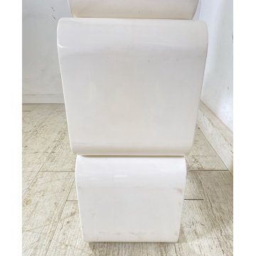 LIBRERIA MODULI DESIGN ANNI 80 LEGNO LACCATO LIBRARY VINTAGE SCAFFALE CREDENZA