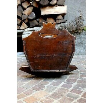 ANTICA CULLA A DONDOLO EPOCA primi '800 ABETE MASSELLO CONTENITORE