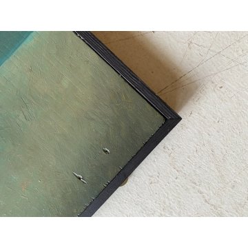 GRANDE QUADRO DIPINTO OLIO TAVOLA COMPOSIZIONE ASTRATTA Kofler ARTE MODERNA '900