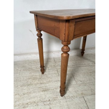 ANTICO PICCOLO TAVOLINO EPOCA 1800 LEGNO NOCE TAVOLO GIOCO CONSOLLE CASSETTO