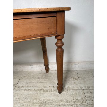 ANTICO PICCOLO TAVOLINO EPOCA 1800 LEGNO NOCE TAVOLO GIOCO CONSOLLE CASSETTO