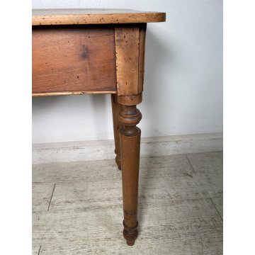 ANTICO PICCOLO TAVOLINO EPOCA 1800 LEGNO NOCE TAVOLO GIOCO CONSOLLE CASSETTO