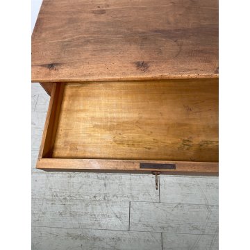 ANTICO PICCOLO TAVOLINO EPOCA 1800 LEGNO NOCE TAVOLO GIOCO CONSOLLE CASSETTO