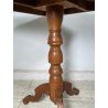 ANTICO TAVOLINO LEGNO INTARSIATO GIOCO SCACCHI TORNITO TAVOLO SALOTTO VINTAGE