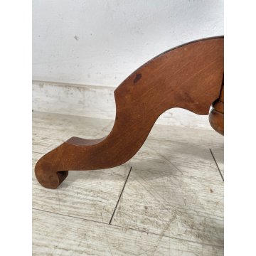 ANTICO TAVOLINO LEGNO INTARSIATO GIOCO SCACCHI TORNITO TAVOLO SALOTTO VINTAGE