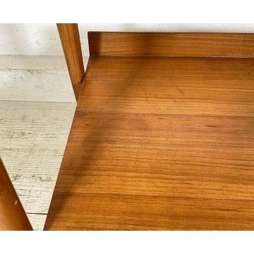 TAVOLINO SALOTTO DESIGN ANNI 7O LEGNO VETRO SMALL TABLE SCRITTOIO CASSETTO
