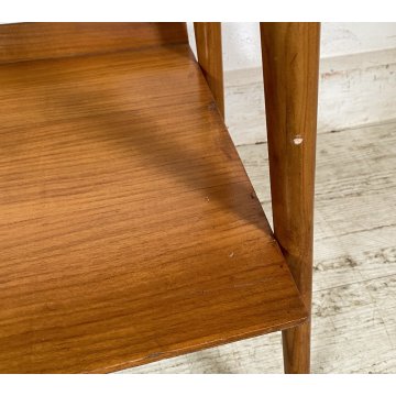 TAVOLINO SALOTTO DESIGN ANNI 7O LEGNO VETRO SMALL TABLE SCRITTOIO CASSETTO