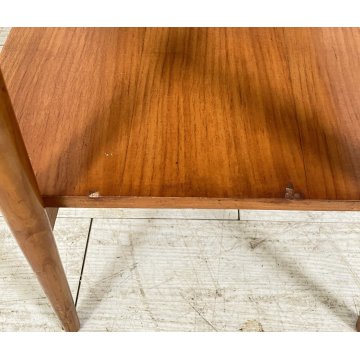 TAVOLINO SALOTTO DESIGN ANNI 7O LEGNO VETRO SMALL TABLE SCRITTOIO CASSETTO