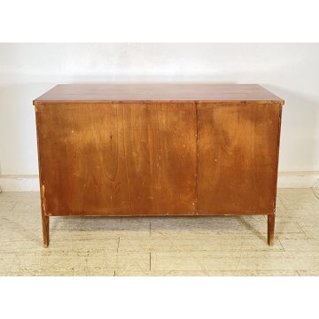 COMÒ VINTAGE LEGNO DESIGN Vittorio Dassi 10 CASSETTI ANNI 50 MOBILE CASSETTONE