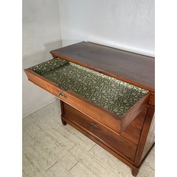 ANTICO COMO CAPPUCCINO 4 CASSETTI epoca 800 legno NOCE CASSETTONE CASSETTIERA