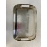 VASSOIO RETTANGOLARE STONDATO METALLO ARGENTATO SMALL SERVING TRAY 22,7x35,7 cm