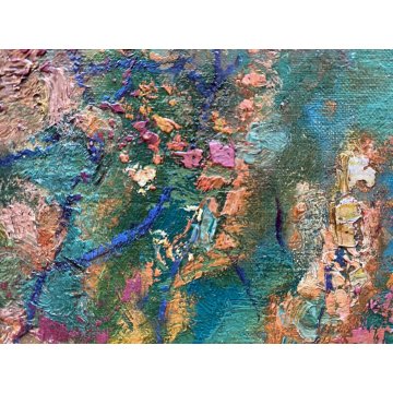 DIPINTO OLIO TAVOLA Jean Roussel VIALE ALBERATO PAESAGGIO IMPRESSIONISTA '900