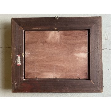DIPINTO OLIO TAVOLA Jean Roussel VIALE ALBERATO PAESAGGIO IMPRESSIONISTA '900