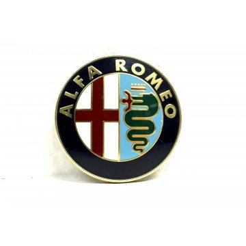 ALFA ROMEO TARGHETTA FREGIO LOGO EPOCA EMBLEMA BADGE DIAMETRO cm 7,5 VINTAGE 