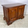 ANTICA PICCOLA CREDENZA 2 ANTE LEGNO NOCE EPOCA '900 MOBILE TV RIPIANO STIPO
