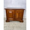 ANTICA PICCOLA CREDENZA 2 ANTE LEGNO NOCE EPOCA '900 MOBILE TV RIPIANO STIPO