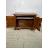 ANTICA PICCOLA CREDENZA 2 ANTE LEGNO NOCE EPOCA '900 MOBILE TV RIPIANO STIPO