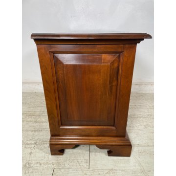 ANTICA PICCOLA CREDENZA 2 ANTE LEGNO NOCE EPOCA '900 MOBILE TV RIPIANO STIPO