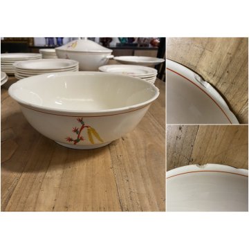 SERVIZIO PIATTI 6 pers. DESIGN Gio Ponti CERAMICA S.C. Richard 37 pz. Art Decò