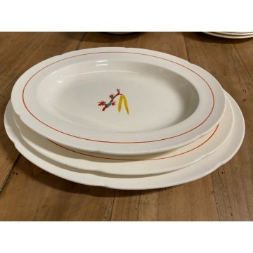 SERVIZIO PIATTI 6 pers. DESIGN Gio Ponti CERAMICA S.C. Richard 37 pz. Art Decò