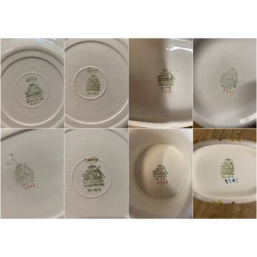 SERVIZIO PIATTI 6 pers. DESIGN Gio Ponti CERAMICA S.C. Richard 37 pz. Art Decò