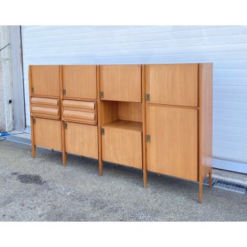 CREDENZA VINTAGE SIDEBOARD ESPOSIZIONE MOBILI PERMANENTE CANTÙ ITALIA ANNI 50