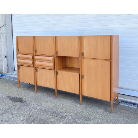CREDENZA VINTAGE SIDEBOARD ESPOSIZIONE MOBILI PERMANENTE CANTÙ ITALIA ANNI 50