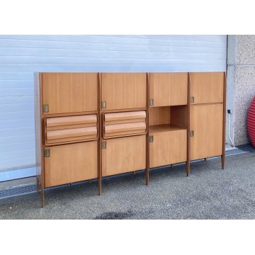 CREDENZA VINTAGE SIDEBOARD ESPOSIZIONE MOBILI PERMANENTE CANTÙ ITALIA ANNI 50