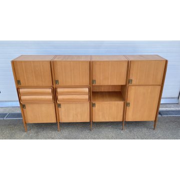 CREDENZA VINTAGE SIDEBOARD ESPOSIZIONE MOBILI PERMANENTE CANTÙ ITALIA ANNI 50