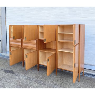 CREDENZA VINTAGE SIDEBOARD ESPOSIZIONE MOBILI PERMANENTE CANTÙ ITALIA ANNI 50