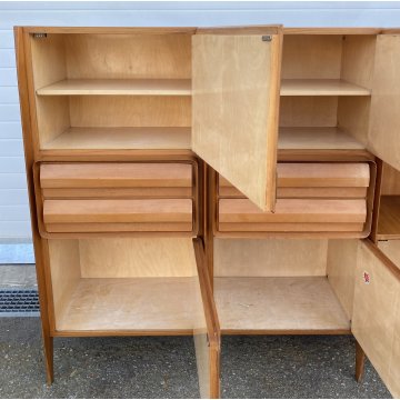 CREDENZA VINTAGE SIDEBOARD ESPOSIZIONE MOBILI PERMANENTE CANTÙ ITALIA ANNI 50