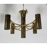 LAMPADARIO SOFFITTO ANNI 70 DESIGN ATTR. Gaetanto Sciolari HANGING LAMP VINTAGE