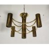 LAMPADARIO SOFFITTO ANNI 70 DESIGN ATTR. Gaetanto Sciolari HANGING LAMP VINTAGE