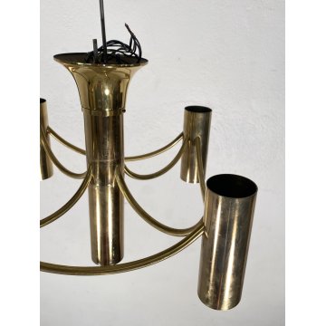 LAMPADARIO SOFFITTO ANNI 70 DESIGN ATTR. Gaetanto Sciolari HANGING LAMP VINTAGE
