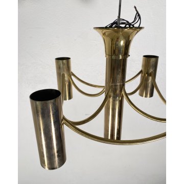 LAMPADARIO SOFFITTO ANNI 70 DESIGN ATTR. Gaetanto Sciolari HANGING LAMP VINTAGE