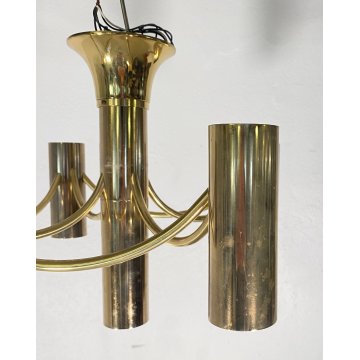 LAMPADARIO SOFFITTO ANNI 70 DESIGN ATTR. Gaetanto Sciolari HANGING LAMP VINTAGE