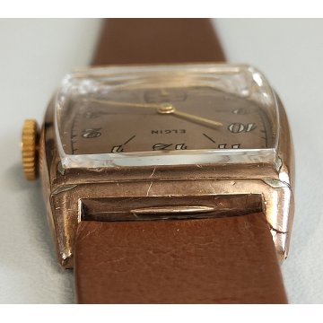 Elgin 554 ANTICO OROLOGIO POLSO DORATO anni 50 meccanico OLD WRIST WATCH epoca