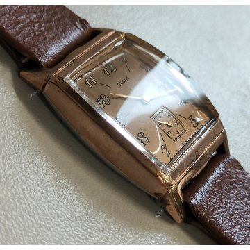 Elgin 554 ANTICO OROLOGIO POLSO DORATO anni 50 meccanico OLD WRIST WATCH epoca