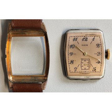 Elgin 554 ANTICO OROLOGIO POLSO DORATO anni 50 meccanico OLD WRIST WATCH epoca