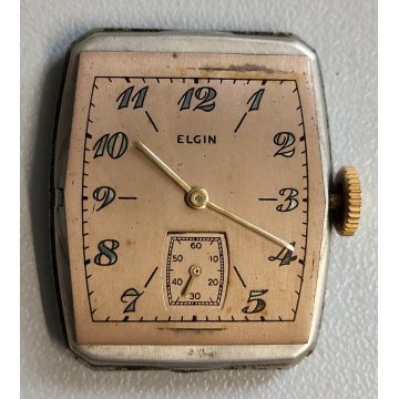Elgin 554 ANTICO OROLOGIO POLSO DORATO anni 50 meccanico OLD WRIST WATCH epoca