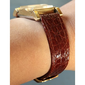 Tornay ANTICO OROLOGIO POLSO deco DORATO anni 40 meccanico OLD WRIST WATCH epoca