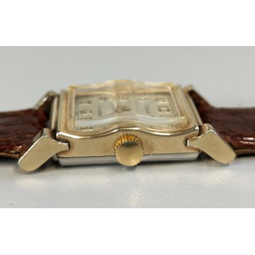Tornay ANTICO OROLOGIO POLSO deco DORATO anni 40 meccanico OLD WRIST WATCH epoca