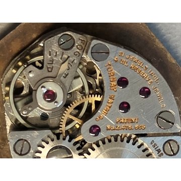 Tornay ANTICO OROLOGIO POLSO deco DORATO anni 40 meccanico OLD WRIST WATCH epoca