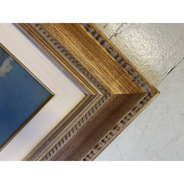 GRANDE QUADRO OLIO Gigi Comolli "Al Tonale" PAESAGGIO MONTANO VALICO ALPINO '51