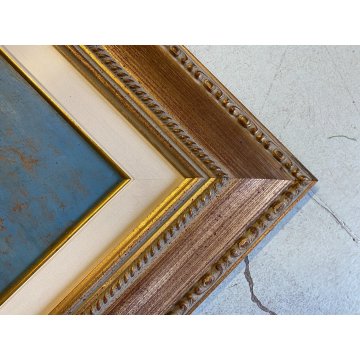 GRANDE QUADRO OLIO Gigi Comolli "Al Tonale" PAESAGGIO MONTANO VALICO ALPINO '51