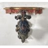 ANTICA PICCOLA MENSOLA VENEZIANA da PARETE LEGNO SCOLPITO FINE 1800 CONSOLLE