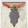 ANTICA PICCOLA MENSOLA VENEZIANA da PARETE LEGNO SCOLPITO FINE 1800 CONSOLLE