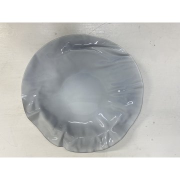 CESTINO FRUTTA ACCIAIO Lluis Clotet ALESSI FORMA ACCARTOCCIATA ø27cm BIANCO 2001